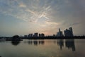 Changsha skyline by Xiangjiang River, Hunan, China