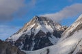 Changtse mountain peak from Kalapatthar view point Royalty Free Stock Photo