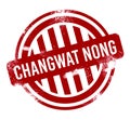 Changwat Nong Khai - Red grunge button, stamp