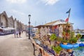 Chania`s Tourist Shoppung Malls Near Old venetian Shipyards in Chania, in August 20,
