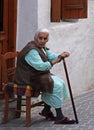 Portrait of old Greek lady