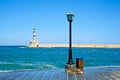 Chania embankment Royalty Free Stock Photo
