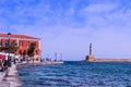 The Venetian harbor of Chania in Crete