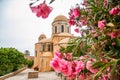 May 2013: the monastery of Agia Triada of Tsagaroli in the Chania region on the island of Crete, Greece. Royalty Free Stock Photo