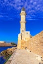 Chania, Greece: Old Venetian lighthouse in Chania, Crete, Greece