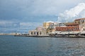Chania, Harbour front.