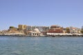 Chania, september 1st: Coastline Panorama of Chania in Crete Island of Greece