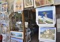 Chania, september 1st: Souvenir Paintings Shop from Downtown of Chania in Crete Island of Greece