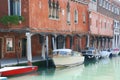 Channel in Burano island near Venice