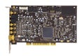 Computer sound card on white background Royalty Free Stock Photo