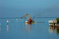 Channel Dredging Royalty Free Stock Photo