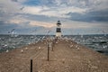 Channel Lighthouse Presque Isle Erie Pennsylvania Royalty Free Stock Photo