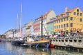 Channel Nyhavn are in city Copenhagen Royalty Free Stock Photo