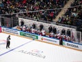 channel one hockey Cup. Game action between Czech Republic V Sweden at CSKA Arena Moscow