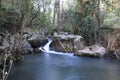 The waterfall and the lake Royalty Free Stock Photo