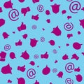 Channel and Social Media icons. Abstract background. Seamless pattern Royalty Free Stock Photo
