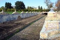 Channel of the Tiles, Canal dos Azulejos, in the Gardens of the Palace of Queluz, near Lisbon, Portugal