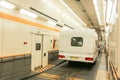 Channel Tunnel train carriage Royalty Free Stock Photo