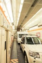 Channel Tunnel train carriage Royalty Free Stock Photo