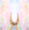 Channeling Angelic Healing Energy Royalty Free Stock Photo