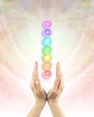 Channeling Chakra Healing Energy Royalty Free Stock Photo