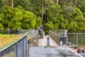 Men fishing from the Big Brook Dam in Channybearup WA