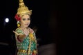 CHANTABURI, THAILAND - DECEMBER 28, 2014: An unidentified female dance with traditional Thai style