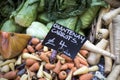 Chantenay carrots are small in size in basket