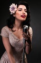 Chanteuse Royalty Free Stock Photo