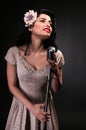 Chanteuse Royalty Free Stock Photo