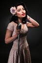 Chanteuse Royalty Free Stock Photo