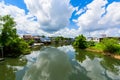 Chanthaburi Old Town Waterfront, Landmark with old building village in Chanthaburi Thailand Royalty Free Stock Photo