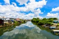 Chanthaburi Old Town Waterfront, Landmark with old building village in Chanthaburi Thailand Royalty Free Stock Photo