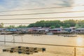 CHANTHABURI, THAILAND: APRIL 15, 2019 Scenery of Fishing village The No-Land Village on april 15,2019 at Bang Chan, Khlung,