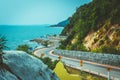 Chanthaburi, Thailand - 18 March 2020: Chalerm Burapha Chonlathit Highway from Noen Nang Phaya Viewpoint and is a beautiful