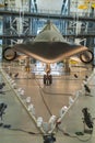 Chantilly- USA, September, 26: Lockheed SR-71 Blackbird on Display in National Air and Space Museum in Steven F.