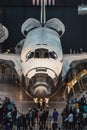 Chantilly, VA - 10-14-2023: The Discovery Space Shuttle at Steven F Udvar-Hazy Center Royalty Free Stock Photo