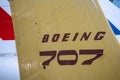 Chantilly, VA - 10-14-2023: Vintage Boeing 707 Plane