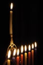 Chanuka candles Royalty Free Stock Photo