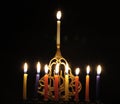 Chanuka candles Royalty Free Stock Photo