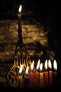 Chanuka candles Royalty Free Stock Photo