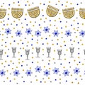 Chanukah Seamless Pattern