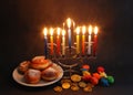 Chanukah symbols Royalty Free Stock Photo