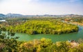 Chao Mae Tubtim Thong Shrine, crocodile temple at the viewpoint in Prachuap Khiri Khan, Thailand Royalty Free Stock Photo