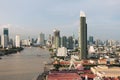 Chao Phraya River, Bangkok City, Thailand Royalty Free Stock Photo