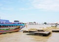CHAO PHRAYA river boats Transportation, BANGKOK, THAILAND.