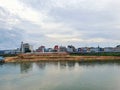 Chao Phraya river and the city of Nakhonsawan, Thailand