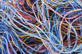 Chaos of electrical wire and cable Royalty Free Stock Photo