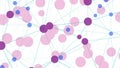 Abstract geometric layout, algorithm conception, triangles background Royalty Free Stock Photo