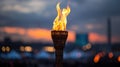 Chaos at Olympic Torch Relay: Crowds Swarm as Torchbearer Passes Through City
